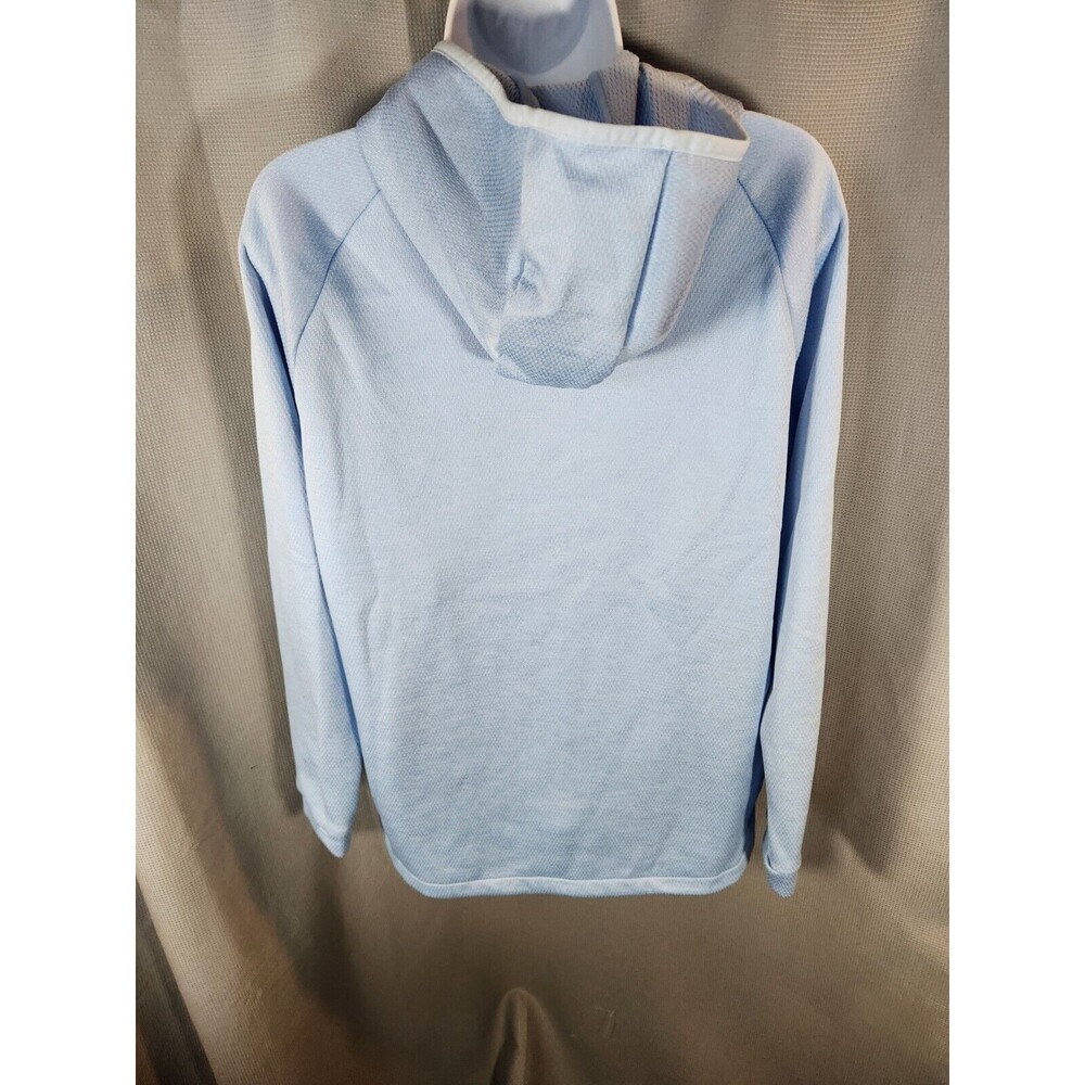 Adidas Hoodie Women M Medium‎ Blue Hooded Long Sleeve Lined Crew Neck Casual - Picture 2 of 6